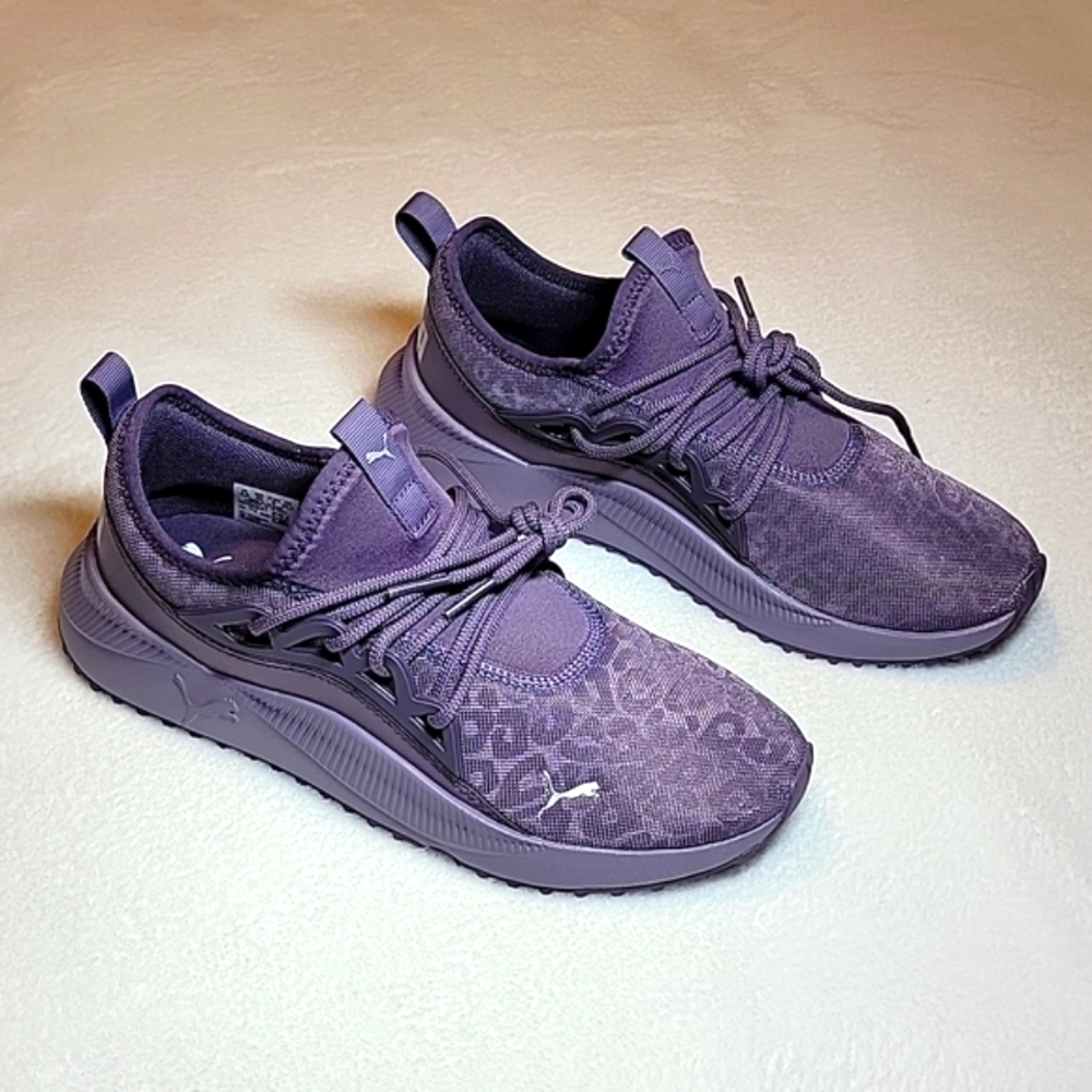 ✨️BRAND NEW✨️PUMA PACER FUTURE ALLURE TRIPLE SNEAKER PURPLE LEOPARD WMNS SIZE 9